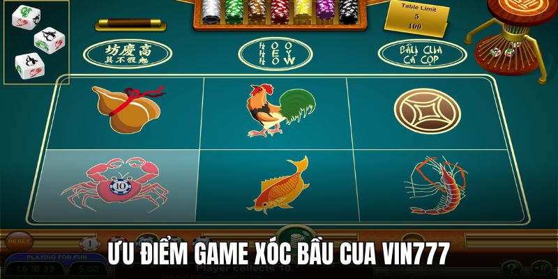 Tính năng nổi bật của tựa game bầu cua tại thương hiệu Vin777